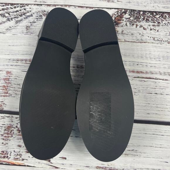 $118 Aqua Women's Size 6 Black  Perle Croc Embossed Loafers - Picture 7 of 9